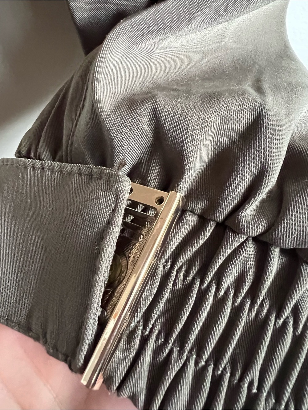 Dynamite Olive Green Jogger Pants Petite Small Drawstring Ankle Cuff Athleisure - Picture 4 of 9